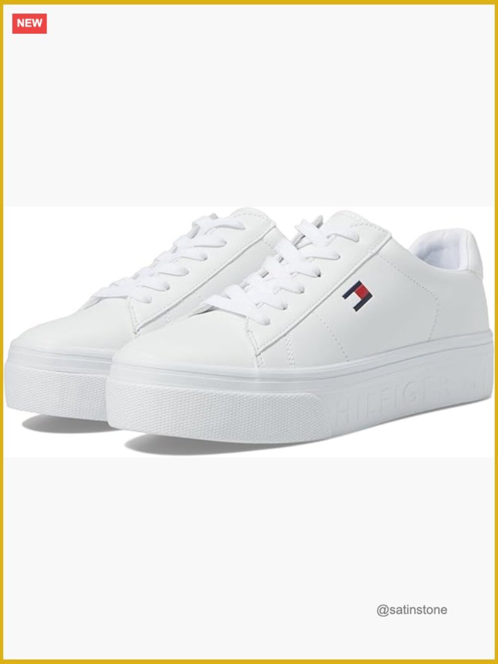 Faux Leather Lace-Up Fashion Sneakers - Picture 1 of 6